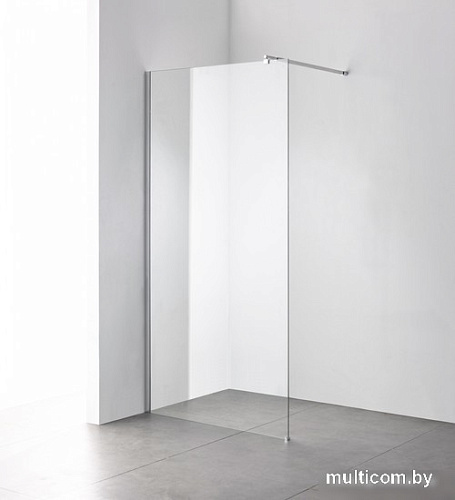 Душевая стенка Saniteco Walk-In SN-W8TC90 (90x200, прозрачное стекло, хромированный профиль)
