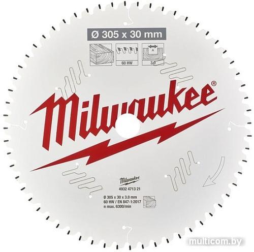 Пильный диск Milwaukee 4932471321