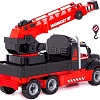 Игрушечный транспорт Полесье Mammoet автомобиль-кран 56832 (черный/красный)