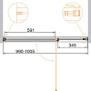 Душевая дверь Cezares URBAN-B-12-100-C-CR