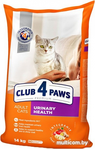 Корм для кошек Club 4 Paws Premium поддержка здоровья мочеиспускательной системы 14 кг