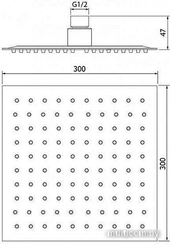 Верхний душ WeltWasser HS 30S