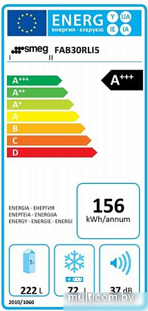 Холодильник Smeg FAB30RLI5