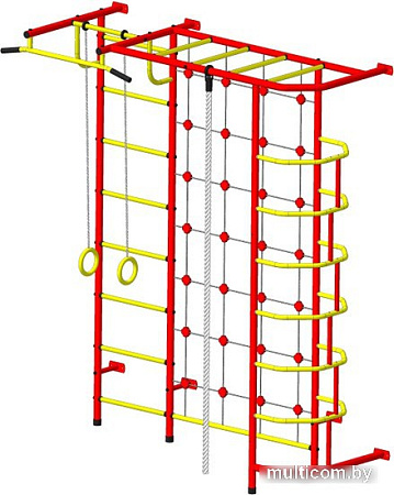Детский спортивный комплекс Пионер С5С (красный/желтый)