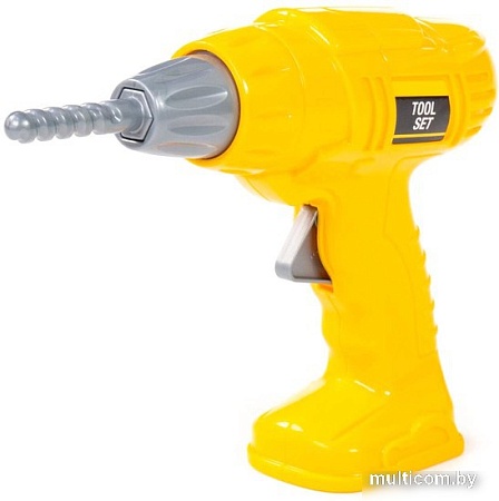 Дрель игрушечная Полесье Шуруповёрт №2 90485 (желтый)