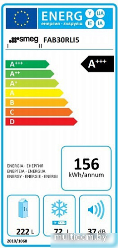 Холодильник Smeg FAB30RLI5