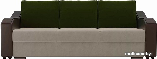 Диван Лига диванов Монако 102033 (бежевый/коричневый/зеленый)