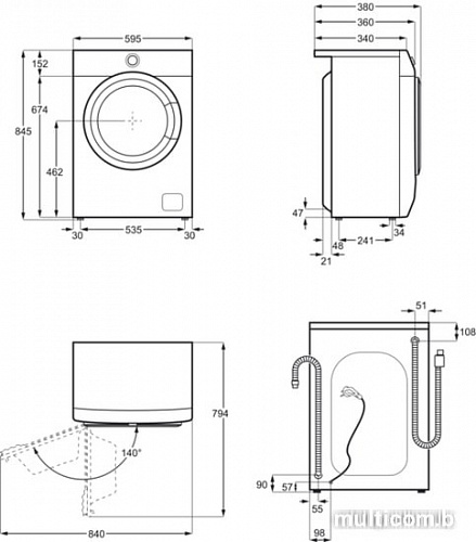 Стиральная машина Electrolux EW6S4R04W