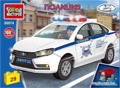 Конструктор Город мастеров Полиция 30074-KK Lada Vesta