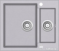 Кухонная мойка Aquasanita Tesa SQT150AW (alumetallic 202)