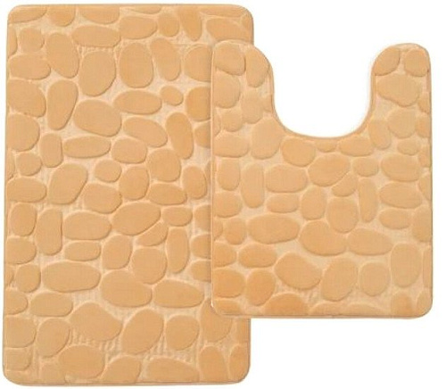 Набор ковриков Home One U-shape рельефный 397835 50x80/50x60 (бежевый)
