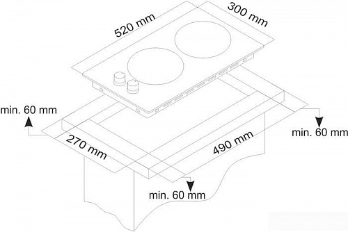 Варочная панель Monsher MKFG 30625I01