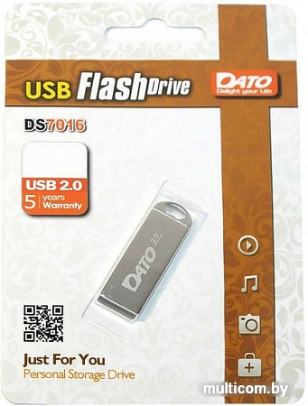 USB Flash Dato DS7016 64GB (серебристый)