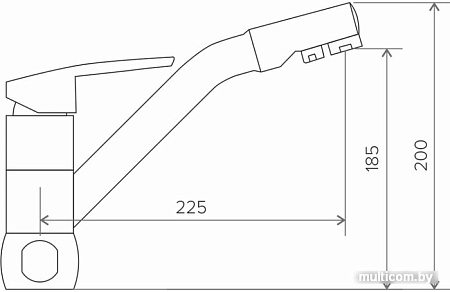 Смеситель Tolero Vigo (хром)