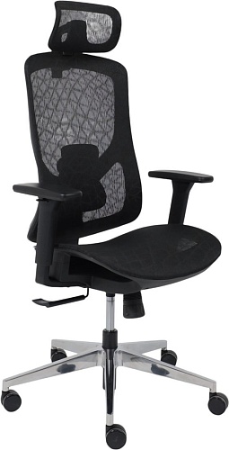 Офисное кресло AksHome Magnus (сетка, черный/алюминий)