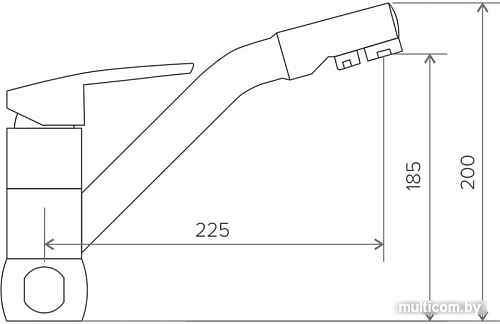 Смеситель Tolero Vigo (хром)