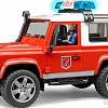 Bruder Land Rover Defender Station Wagon fire department 02596