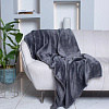Плед Casa Conforte Royal Flannel 160x220 6155319 (темно-серый)