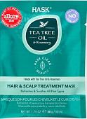 Маска HASK Укрепляющая С маслом чайного дерева и экстрактом розмарина 50 мл