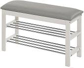 Банкетка Halmar ST-11 (серый/белый) V-CH-ST_11-STOJAK-BIALY