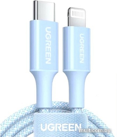 Кабель Ugreen US532 90448 USB Type-A - Lightning (1 м, голубой)