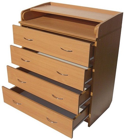 Детский комод Bambini 01 (МДФ)