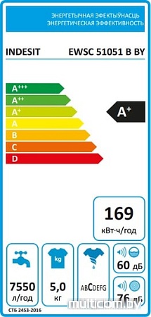 Стиральная машина Indesit EWSC 51051 B BY