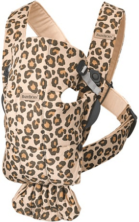Рюкзак-переноска BabyBjorn Mini Cotton (beige/leopard)
