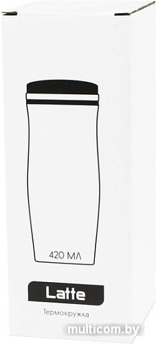 Термокружка UTTA Latte 5003.07 0.42л (белый/оранжевый)