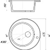 Кухонная мойка Gerhans A05 (черный)