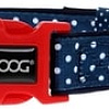 Ошейник Doog Stella S 23-34 см (синий в белый горох)