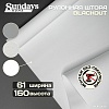 Рулонные шторы Sundays Home Оливия 61х160 с 2-мя направляющими LM-15 150см (белый)