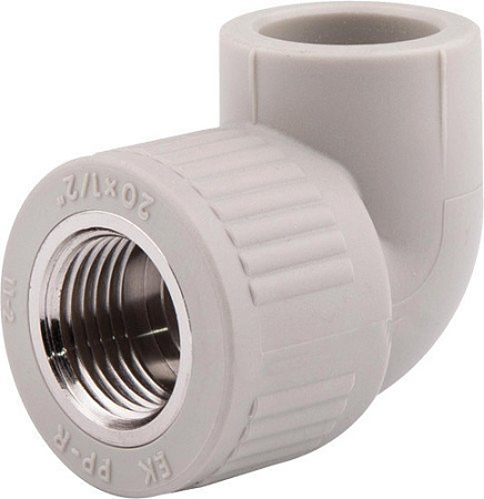 Wavin Ekoplastik Угольник ПП с внутр.резьб. 25x1/2" [SKOI02520E]