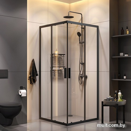Душевой уголок AM.PM Gem S 90x90 WK93EP (черный)