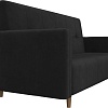 Диван Mebelico Вест 108717 (велюр, черный)