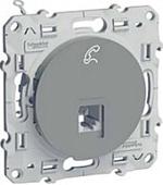 Розетка телефонная Schneider Electric Odace S53R497