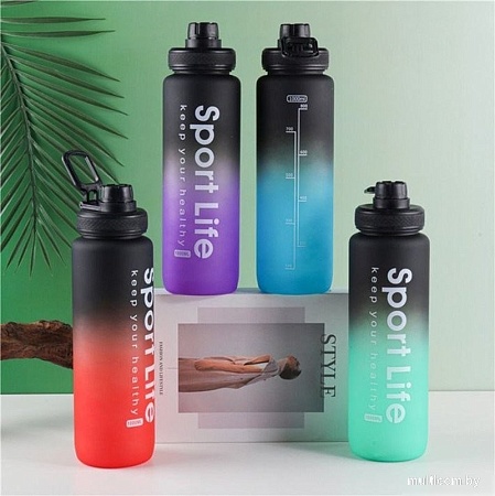 Бутылка для воды Sundays Life (1л, зеленый)