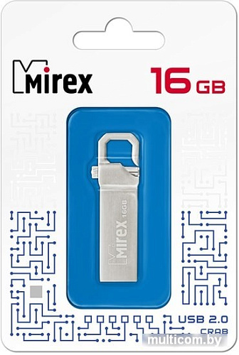 USB Flash Mirex Crab 16GB (серебристый)