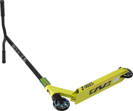 Самокат Novatrack Pixel Pro BL 110A.PIXEL.LM20 (черный/лайм)