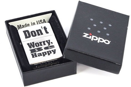 Зажигалка Zippo 200 Don't worry