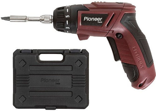 Электроотвертка Pioneer CS-M0404C (с 1-им АКБ, кейс, оснастка)