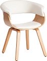 Стул TetChair Vimta дерево/металл/экокожа (белый)