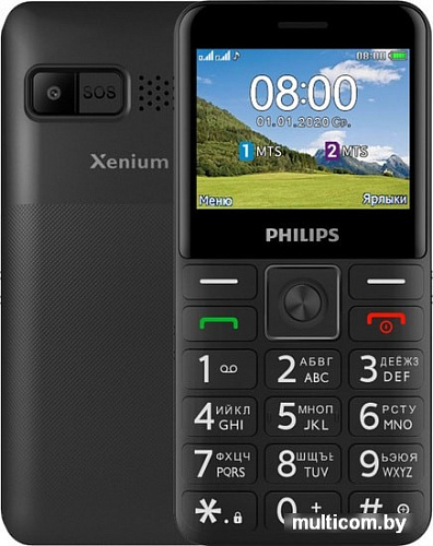 Мобильный телефон Philips Xenium E207 (черный)