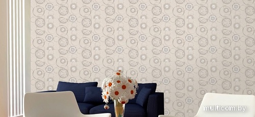 Бумажные обои Московская Обойная Фабрика Рондо 6306-2 дуплекс (бежевый)