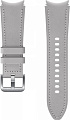 Ремешок Samsung Hybrid Leather для Samsung Galaxy Watch4 (20 мм, S/M, серебро)