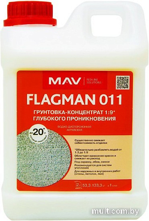 Акриловая грунтовка Flagman 011 (2 л, бесцветный)