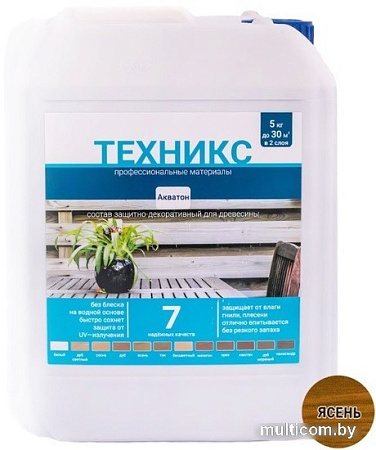 Пропитка Техникс Акватон 5 кг (ясень)