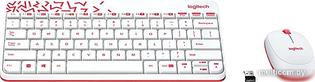 Офисный набор Logitech MK240 Nano 920-008160 (белый)