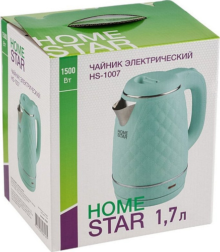 Электрический чайник HomeStar HS-1007 (зеленый)