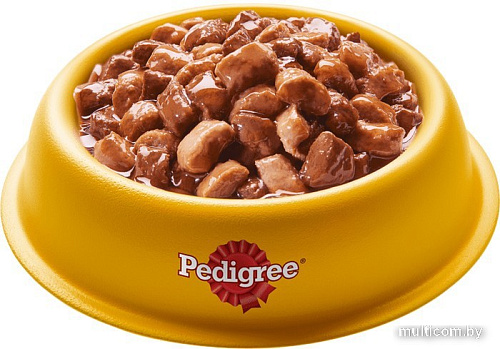 Пресервы Pedigree для взрослых собак всех пород с кроликом и индейкой в соусе 85 г